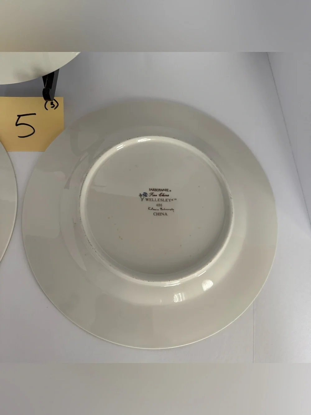 Set of 3 Farberware 1996 Wellesley #486 Fine China 10.75-Inch Dinner Plates #5